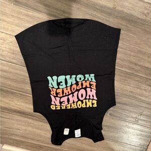 Empowered Women Black One Piece